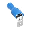 Heschen Piggyback Spade Crimp Terminal Connector 0.5-6.0mm², 22-10 AWG, Blue, 25PCS