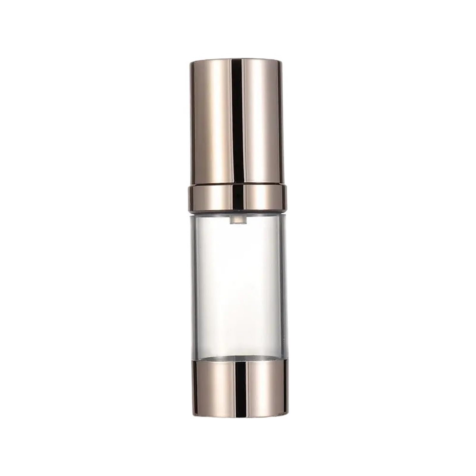 SKPVPOKOYL Airless Pump Bottles Mini Portable Vacuum Cosmetic Travel Dispenser(Gold-30ML)
