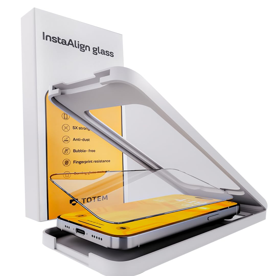 Totem InstAlign Corning iPhone 15 Plus | 16 Plus Tempered Glass Screen Protector iPhone 15 Plus | 16 Plus Screen Guard | Auto-Align Install Kit | 9H+ Unbreakable | Full Coverage | Crystal Clear (B0CYQ2RRZ8) Amazon Price History, Amazon Price Tracker