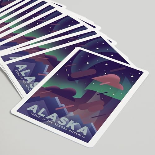 Lantern Press Alaska Naipes Póker 52 Cartas Adultos miniatura 5
