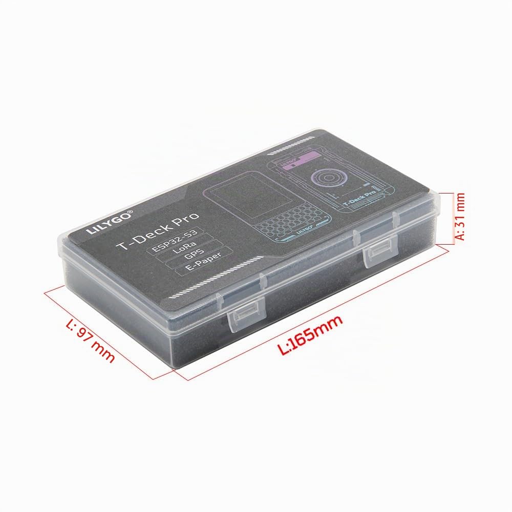 LILYGO T-Deck Pro SX1262 LoRa 868 MHz GPS Wireless Module TTGO - Scheda di sviluppo con 3,1 pollici Ultra Wide Viewing Low Power E-Paper (A7682E Meshtastic Firmware)