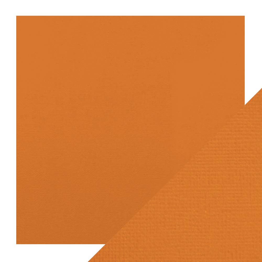 Craft Perfect Card 12x12, Pumpkin Orange