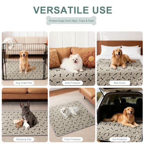 Image of Eterish Washable Pee Pads for Dogs Extra Large 36'' x 48'' 2 Pack | Reusable Absorbent Pet Puppy Dog Training Pads Non-Slip, Waterproof Whelping Potty Pads for Dogs Leak-Proof