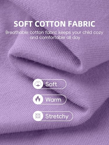 6 Pack Girls Leggings Cotton Pants for Kids Toddler Stretchy Warm Full Length Yoga Playwear Multipack Fall Winter2