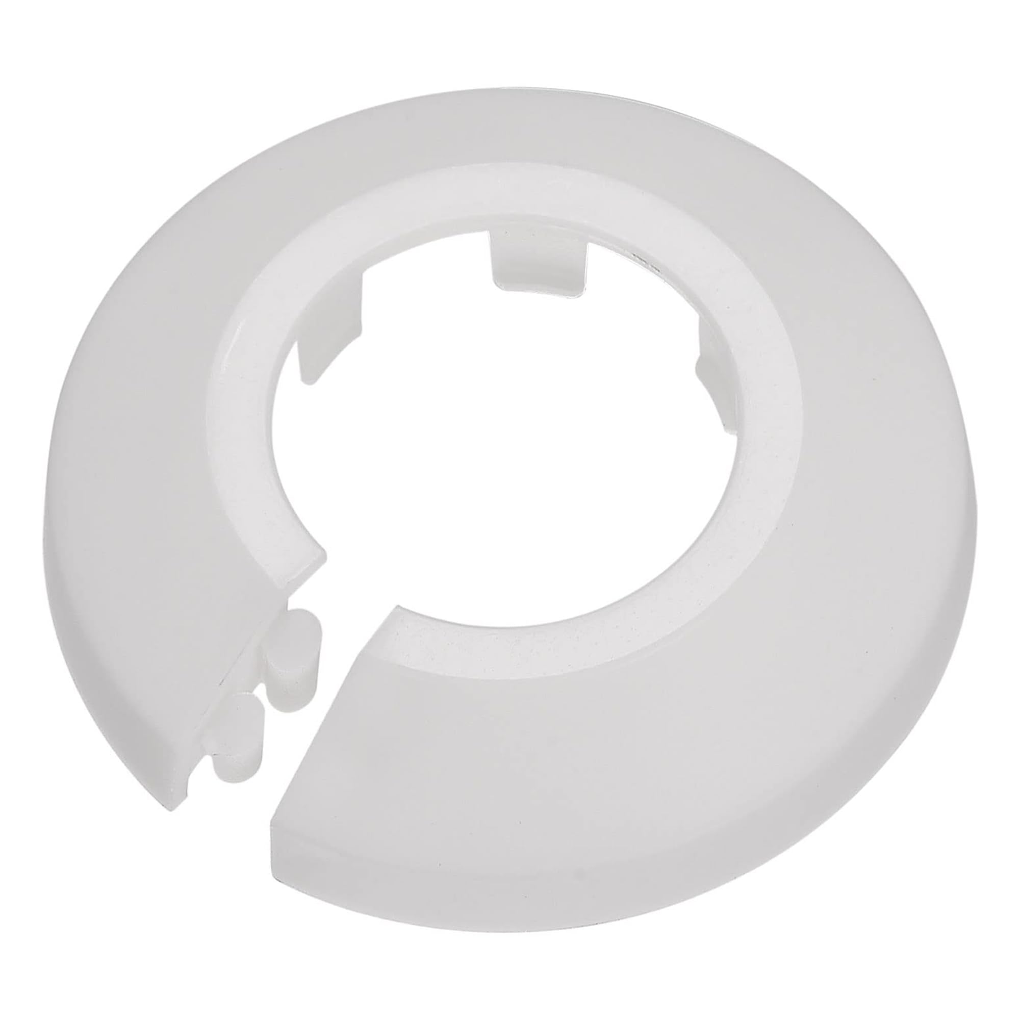 TOP-VIGOR 10pcs 26.5mm Pipe Cover Decoration, Click-in PP Plastic Escutcheon Pipe Collar for Water Pipe Drain Line