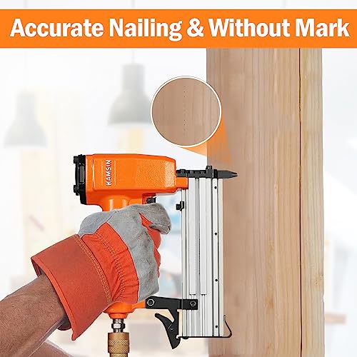 P630 Pneumatic 23 Gauge Pin Nailer Accepts 3/8" To 1-3/16" Pin Nails, Headless Pin Nail Gun With Trigger Safety, Micro Pinner Gun For Assembly And Woodworking Projects #TOP3