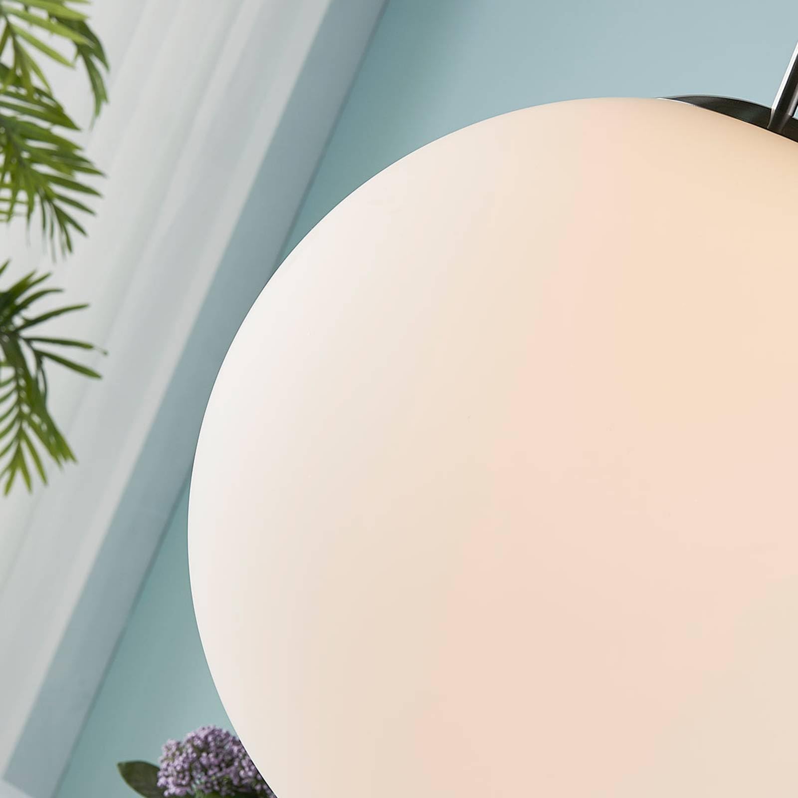 Lindby Pendelleuchte Marike (Modern) in Weiß aus Glas (1 flammig, E27) - Hängelampe Esstischlampe Hängeleuchte Wohnzimmerleuchte