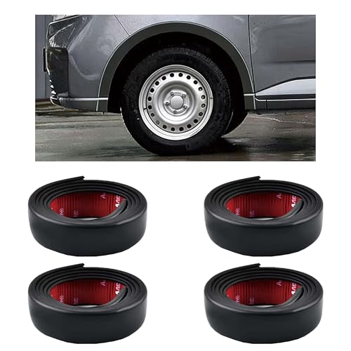 4 Pcs Car Wheel Arch Protector Strip for Porsche 911 (991 992 993 996 997) Carrera Targa Turbo GT3 RS GT2 RS Anti-Collision Rubber Fender Flare Edge Trim Extension Lip Guard Scratch Prevention