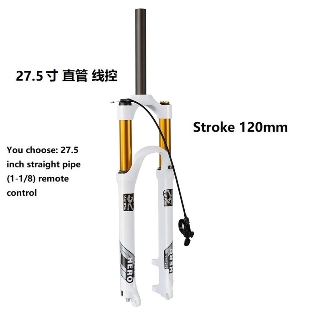 Forcella MTB 1 PCS Mountain Bike Forcella Ad Aria Spina di Sospensione in Lega Magnesio 26 27.5 29 Pollici 120-120 MM