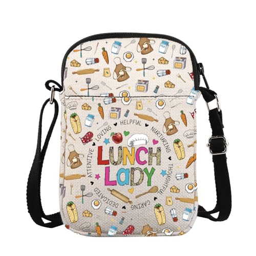 Lunch Lady Appreciation Crossbody Bag Cafeteria Crew Gift Lunch Squad Lunch Stuff Gift Cafeteria Lady Messange Bag
