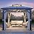 GARTOO 10x10FT Polycarbonate Hardtop Gazebo with Double Roof - Heavy-Duty Steel Frame Gazebo with Breathable Netting & Privacy Curtain for Patio, Porch, Garden, Lawn, Deck, Backyard
