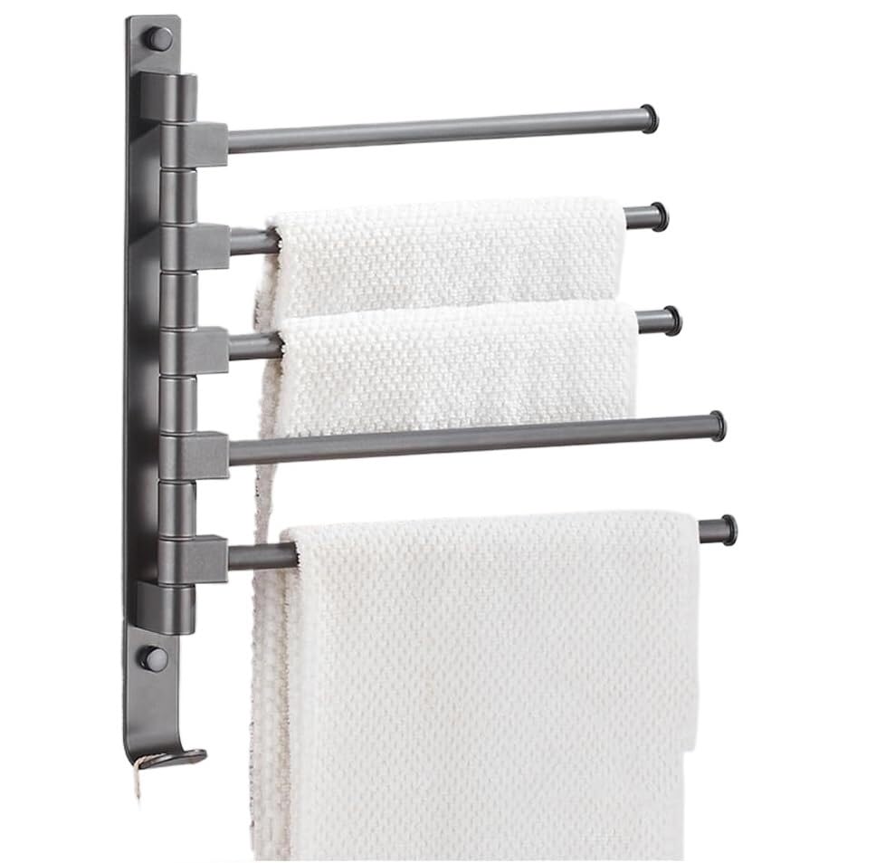 Porte-serviettes pivotant de qualité supérieure en alliage de zinc durable
