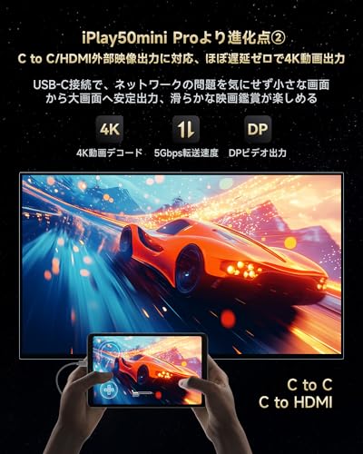 Image of ALLDOCUBE Snapdragon 6Gen1 Tablet 8.4 inch iPlay60 Mini Turbo, Android 14 Tablet, 4K Video Decoding 1920x1200 FHD,Widevine L1, Dual Speakers 6 Axis Gyro, 16GB+128GB+1TB TF UFS3.1, 5MP /13MP, PD18W WIFI5