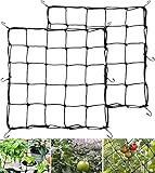 2x2 Trellis Net Small Squares, Flexible Net Trellis Grow Tent Net, 2 Pack Elastic Trellis Netting...