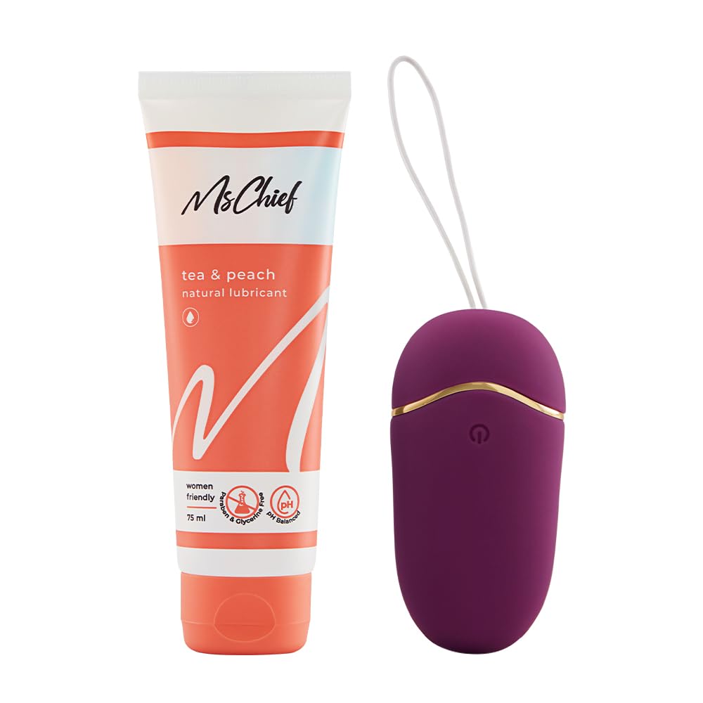 MsChief Lube & Electro Combo, Tea & Peach Natural Lubricant - 75ml with Aloe Vera & Sea Buckthorn, Sugar Free, Natural, Vegan, Paraben Free-image-11