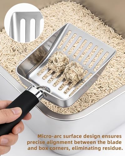 Puxary Katzenstreuschaufel, Katzenklo Schaufel Metall, Metallene Katzenstreu-Schaufel, Katzenschaufel Für Katzenklo Für Katzenklo