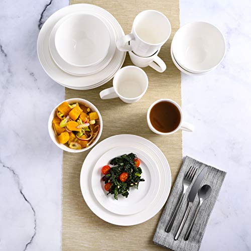 Image of Gibson - 102504.16RM Gibson Home Amelia Court 16 Piece Dinnerware Set, White