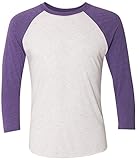 Photo Gallery joe s usa - maglietta da baseball con motivo raglan, unisex, taglie xs-3xl - viola - s Photo Gallery joe s usa - maglietta da baseball con motivo raglan, unisex, taglie xs-3xl - viola - s