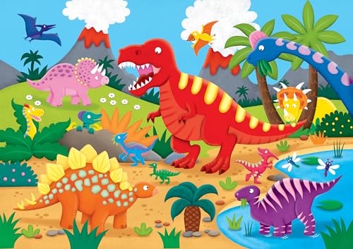 Dinosaurs Kids’ Floor Puzzle (48 Pieces) (36 inches wide x 24 inches high) Puzzle – Jan. 1 2020