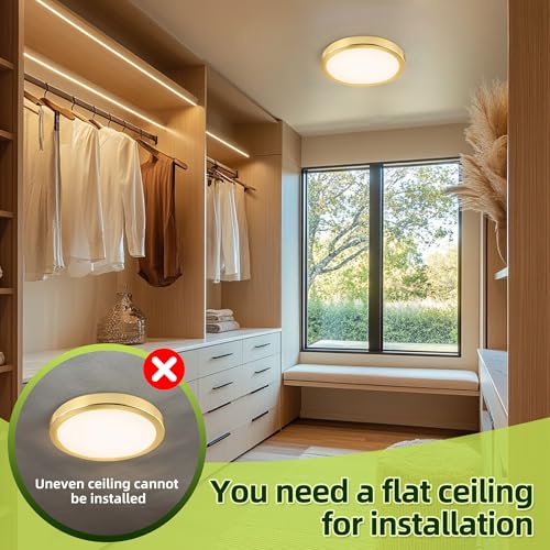 Image of hykolity 9 Inch Selectable CCT LED Round Flat Panel Light,18W,1800LM,3CCT