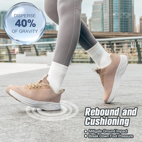 Image of Wide Toe Box Shoes Women Sneakers Extra Wide Width Arch Support Non-Slip Tennis Athletic Ultralight Running Shoes for Women Walking Diabetic Plantar Fasciitis Footwear 6-12
