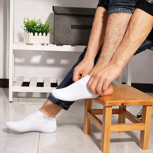 Image of XJARVIS Ankle Socks for Men & Women (Unisex) Bamboo Cotton Blend | Breathable Soft & Stretchable Everyday Socks for Sports, Office & Casual Wear - Free Size - Multicolour