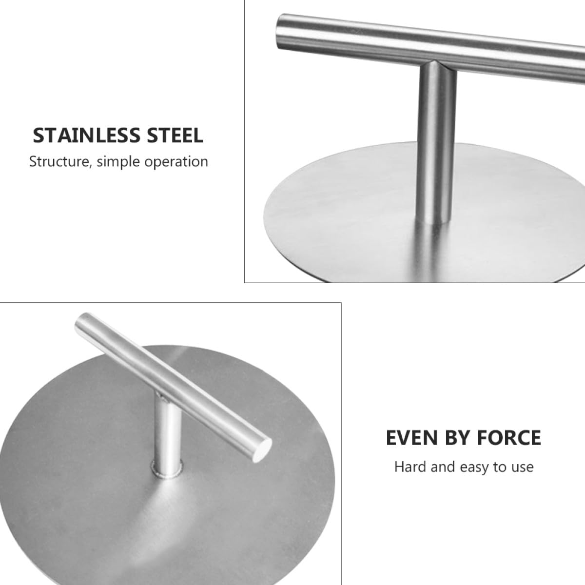 Toddmomy Pressa per Hamburger in Metallo Inossidabile 304 Stampo Tondo per Patty Maker – Utensile da Cucina per Preparare e Cuocere Panini, Polpette e Hamburger su Piano di Cottura