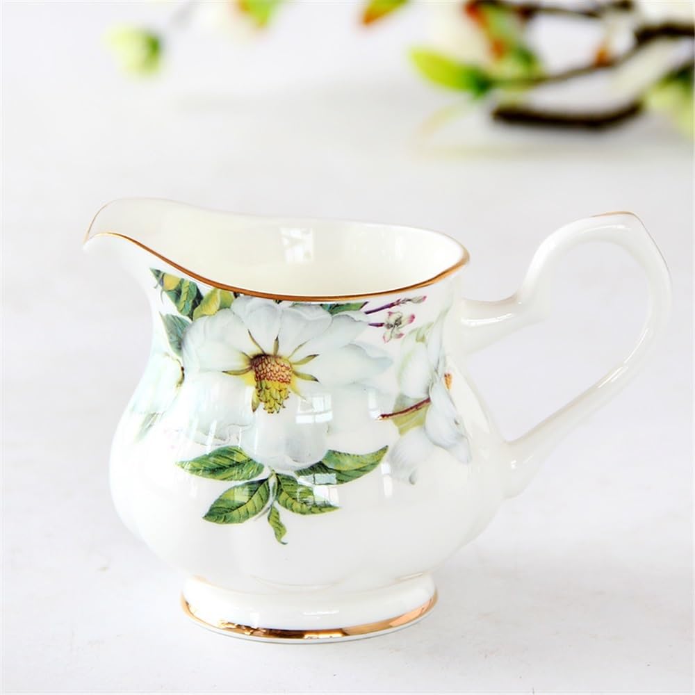 MRKU Pot à Lait, saucière, Tasse à Eau, pichet, Distributeur de crème et de café, sucrier, en céramique avec poignée et Bec verseur, Multi-usages pour la Maison