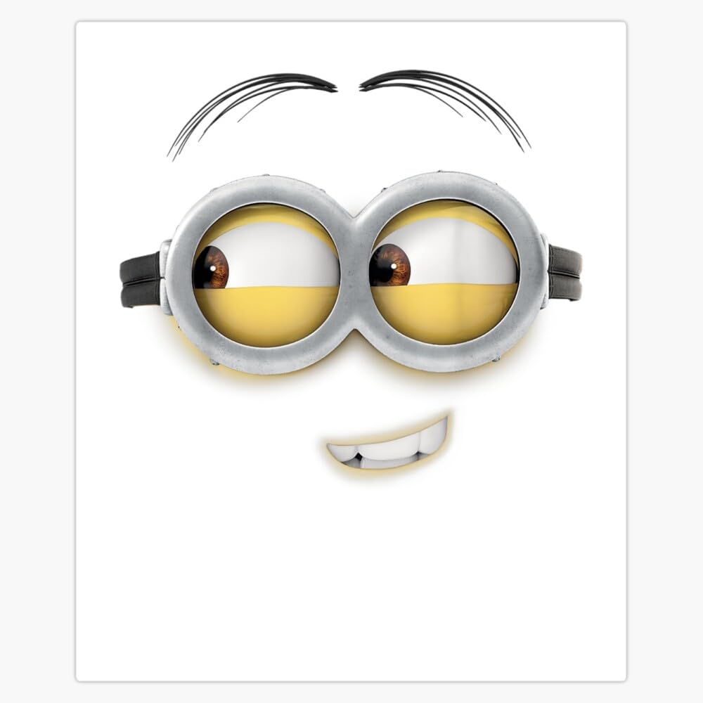 LAD StudioDespicable Me Minions Dave Side Smile Graphic Sticker Bumper Sticker Vinyl Decal 5""