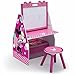 Delta Children Kids Easel and Play Station – Ideal for Arts & Crafts, Drawing, Homeschooling and More - Greenguard Gold Certified, Disney Minnie Mouse & Deluxe Toy Box, PAW Patrol
