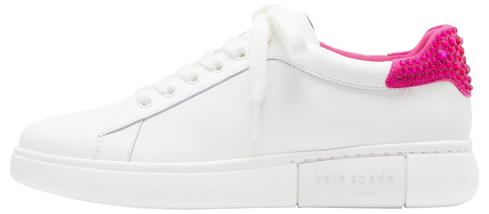 Kate Spade New York Womens Kate Spade Lift Crystal Lace Up Sneaker