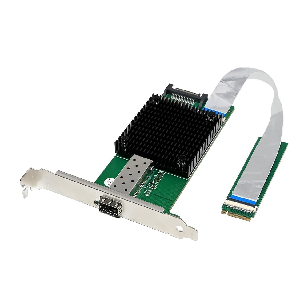 Scheda di rete Server M.2 B+M Key Scheda di rete NIC Ethernet SFP 10 GbE a Porta Singola 8 Canali per Sistema Linux Win10 FreeBSD
