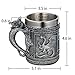 Medieval Roaring Dragon Mug - Dungeons and Dragons Beer Stein Tankard Drink Cup - 15.8oz Stainless Coffee Mug for GOT Dragon Lovers Collector Ideal Novelty Gothic Father Day Gift Party Decoration