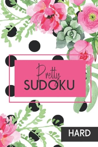 Hard Sudoku: Pretty Pocket-Size Sudoku Puzzle Book for Adults. Small Travel Size, Perfect for Purse, Briefcase or Bag
