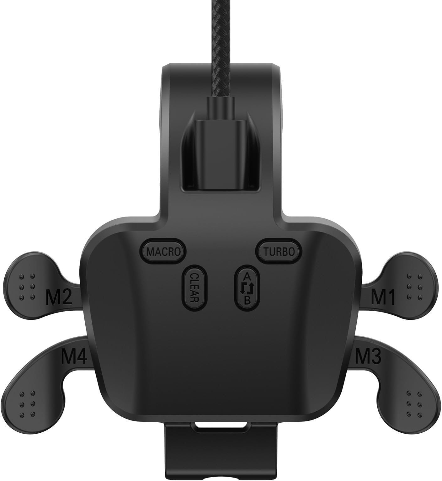 IWGAME Paddles for PS-5 Controller with MIC Function, Plug and Play with 4 Back Programmable Buttons, Support Combo/Turbo/Key Swap/Remapping Features, Compatible with PS-5 Console/PC/MAC(Black)