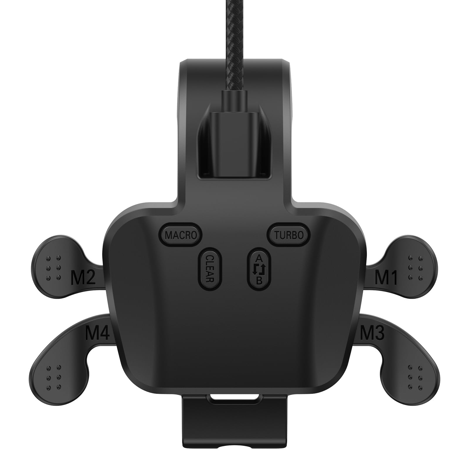 IWGAME Paddles for PS-5 Controller with MIC Function, Plug and Play with 4 Back Programmable Buttons, Support Combo/Turbo/Key Swap/Remapping Features, Compatible with PS-5 Console/PC/MAC(Black)
