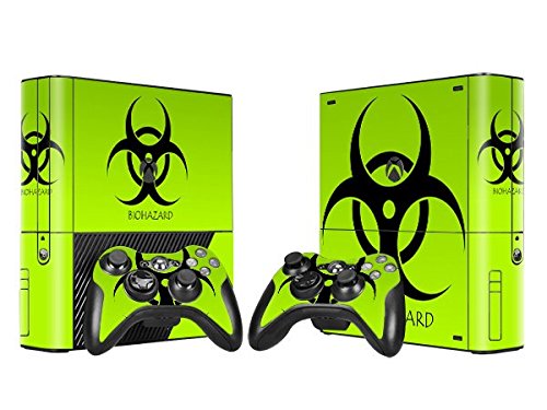 Preisvergleich Produktbild XBOX 360 E Skin Design Foils Aufkleber Schutzfolie Set - Biohazard Motiv