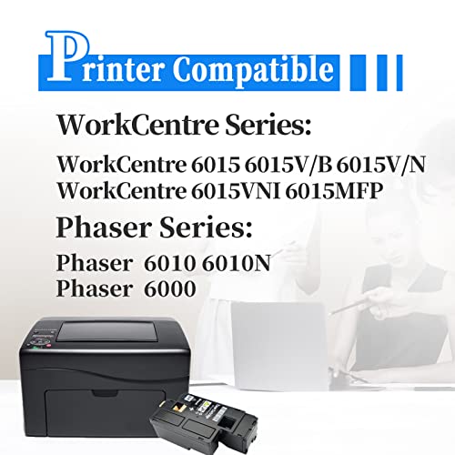 Coloner 2,000 Pages Compatible Replacement Toner Cartridges For Xerox Phaser 6010 Phaser 6000 Workcentre 6015 Toner Workcentre 6015V/B 6015V/N 6015V/Ni 1 Pack Black 106R01630 #TOP1