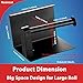 Matte Black Toilet Paper Holder Adhesive, Toilet Paper Roll Holder with Shelf, 3M Adhesive No Drill or Wall-Mounted with Screws for Bathroom & Kitchen