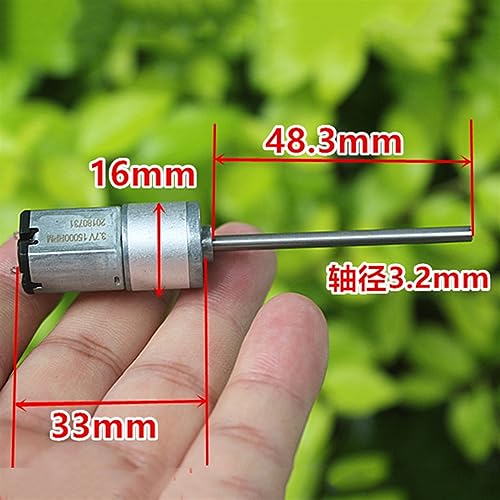 Motor de engranaje de metal de 16mm para un giro estable a 300RPM 2