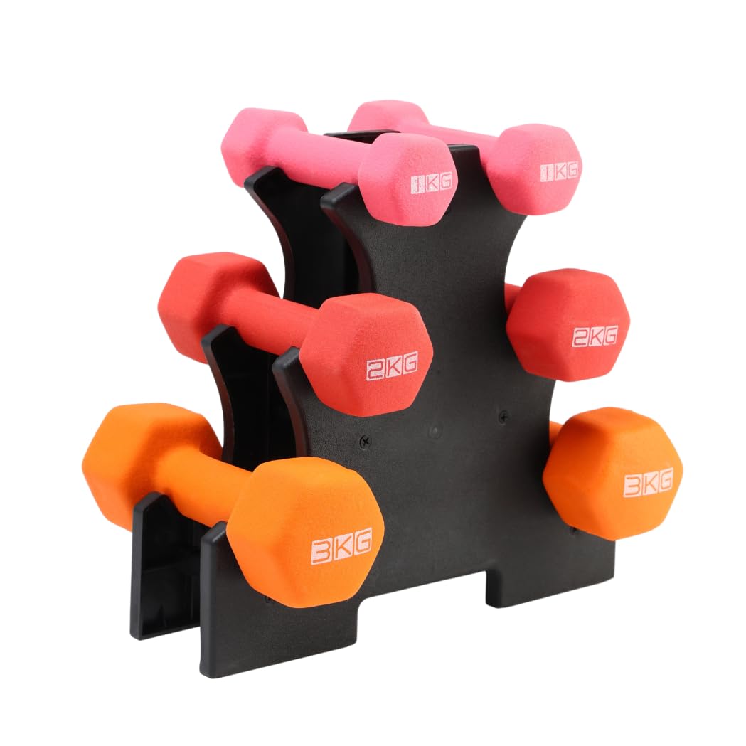 Buy Cult Neoprene Dumbbells Combo for Gym Exercise (1kg + 2kg +
