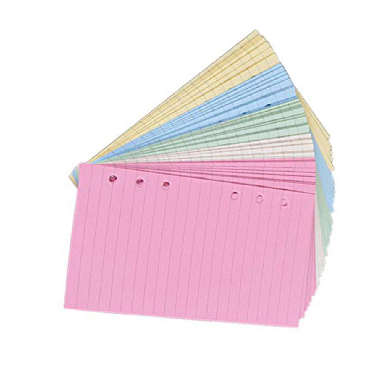 PLAFOPE 3 Sätze Nachfüllpapier Liniertes Loose Leaf Papier für Ringbuch Nachfüllbar Farbiges Notizbuch Einlagen Glatte Oberfläche für Schreiben Journal Büro und Schule