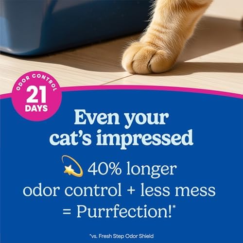 Fresh Step Advanced Clean Paws Multi Cat Clumping Litter with Febreze Freshness, Low Tracking, 18.5 lb. Box, Pack of 2 - 2