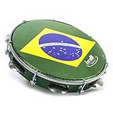 Pandeiro injetado verde pele brasil