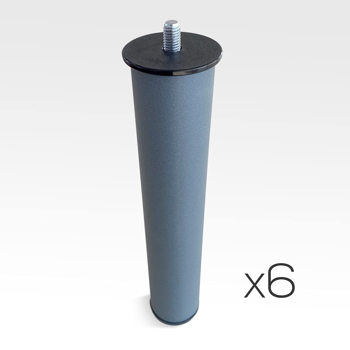 DUÉRMETE ONLINE Base Imbottita 3D Super Rinforzata - 135x190 Cm, Bianca, Con 6 Gambe Metalliche Da 27 Cm, Prodotta In Spagna - 3