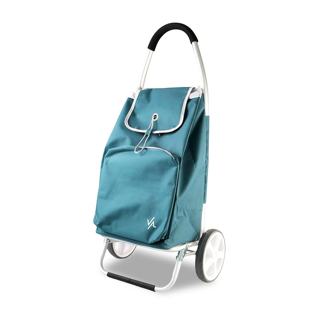 Amig - Chariot de Courses à 2 Roues - Sac Ajustable - Aluminium léger - Charge maximale : 15 kg - Capacité : 50 L - Dimensions : 95 x 45,5 x 12 cm - Couleur : Vert