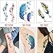 Produktbild adgkitb 2pcs Tattoo temporäre gefälschte Aufkleber Fox Blume für Tattoos Sticker Neck Art 15x10.5cm