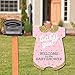 Big Dot of Happiness Hello Little One - Pink and Gold - Party Decorations - It's A Girl Baby Shower Welcome Yard Sign