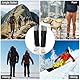 ZMDMAH Gamaschen Wandern, XXL Schwarz Beinschutz Gaiter Einstellbare Wasserdicht Atmungsaktive Staubdicht Outdoor Gamaschen Legging Gaiter, Wandergamaschen für Outdoor Wandern Skifahren Klettern