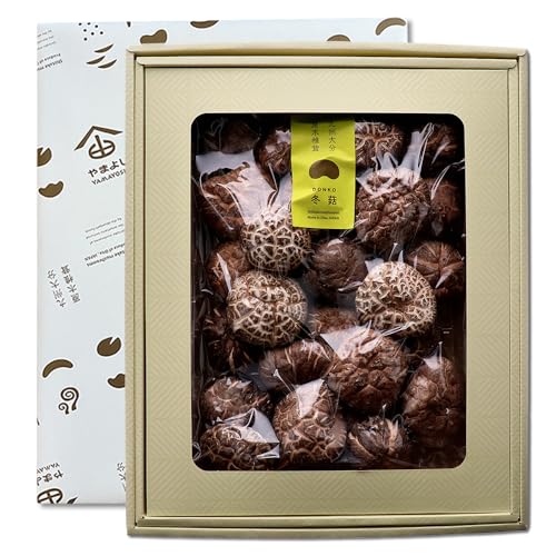 やまよし 贈答用 大分県産特上どんこ椎茸 高級粒選りどんこ進物箱入 包装付 (250)